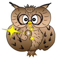 Lucky owl sticker #5997410