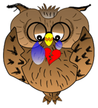 Lucky owl sticker #5997425