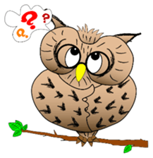 Lucky owl sticker #5997426