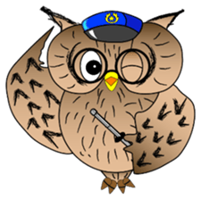 Lucky owl sticker #5997427