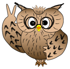 Lucky owl sticker #5997429