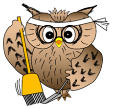 Lucky owl sticker #5997430