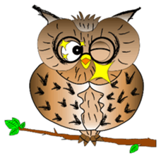 Lucky owl sticker #5997436