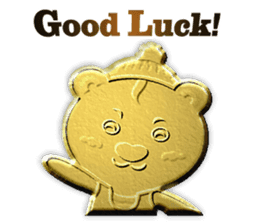 Golden Fortune Bear (English Ver.) sticker #5998304