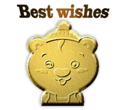 Golden Fortune Bear (English Ver.) sticker #5998305