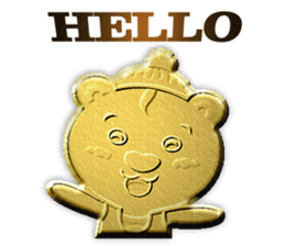 Golden Fortune Bear (English Ver.) sticker #5998307