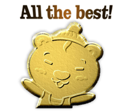 Golden Fortune Bear (English Ver.) sticker #5998315