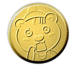 Golden Fortune Bear (English Ver.) sticker #5998318