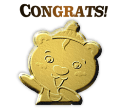 Golden Fortune Bear (English Ver.) sticker #5998323