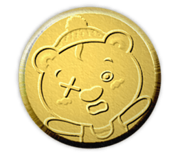 Golden Fortune Bear (English Ver.) sticker #5998327
