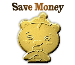 Golden Fortune Bear (English Ver.) sticker #5998331