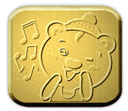 Golden Fortune Bear (English Ver.) sticker #5998333