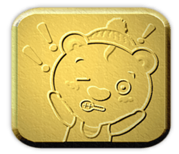 Golden Fortune Bear (English Ver.) sticker #5998335