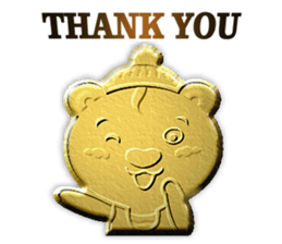 Golden Fortune Bear (English Ver.) sticker #5998336