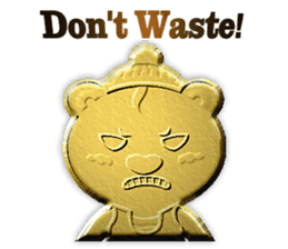 Golden Fortune Bear (English Ver.) sticker #5998338