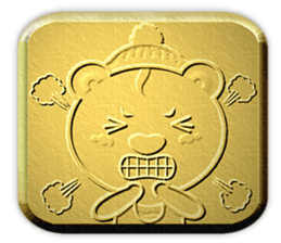 Golden Fortune Bear (English Ver.) sticker #5998340