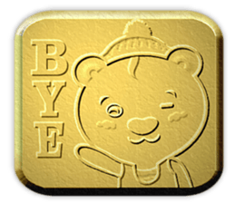 Golden Fortune Bear (English Ver.) sticker #5998342