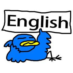 BlueBird with a Yellow beak 3 <English>