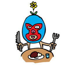 lucha libre soft geek "Pancho" sticker #5998899