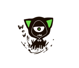 Black Cat! sticker #5999025