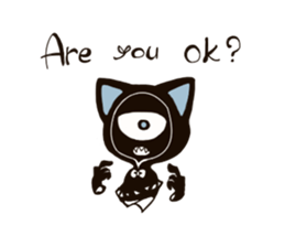 Black Cat! sticker #5999053