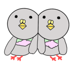 Pigeon and sparrow sticker #5999994