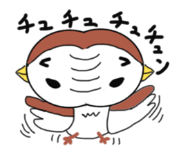 Pigeon and sparrow sticker #6000004