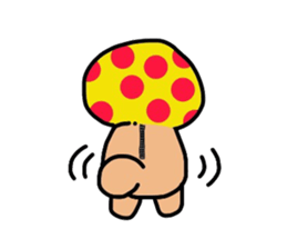 Mashroom Girl sticker #6000754