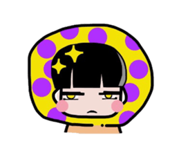 Mashroom Girl sticker #6000773