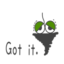 Bagworm(Back-channel feedback sticker #6001628