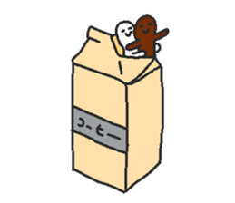 Immiscible milk and coffee sticker #6001922