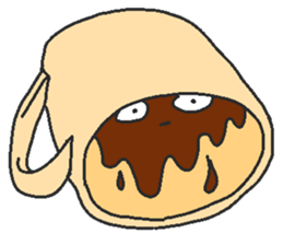 Immiscible milk and coffee sticker #6001925