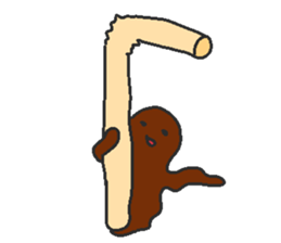 Immiscible milk and coffee sticker #6001930