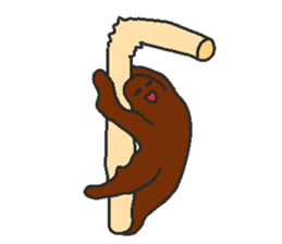 Immiscible milk and coffee sticker #6001931