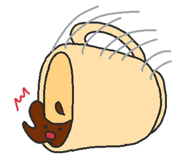 Immiscible milk and coffee sticker #6001933