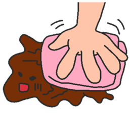 Immiscible milk and coffee sticker #6001935