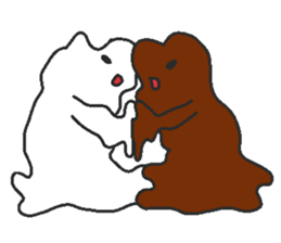 Immiscible milk and coffee sticker #6001938