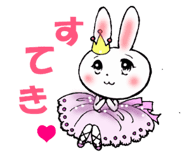 Worry of rabbit princess sticker #6002104