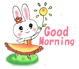 Worry of rabbit princess sticker #6002112