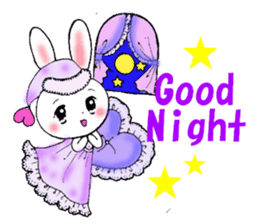 Worry of rabbit princess sticker #6002113