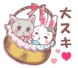 Worry of rabbit princess sticker #6002118