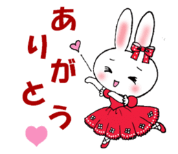 Worry of rabbit princess sticker #6002119