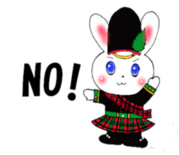 Worry of rabbit princess sticker #6002121