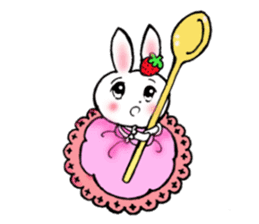 Worry of rabbit princess sticker #6002125