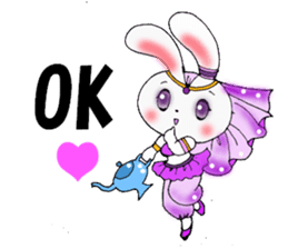 Worry of rabbit princess sticker #6002133