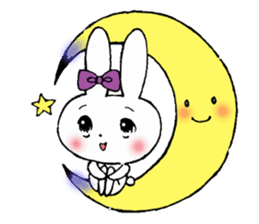Worry of rabbit princess sticker #6002134