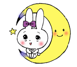 Worry of rabbit princess sticker #6002134