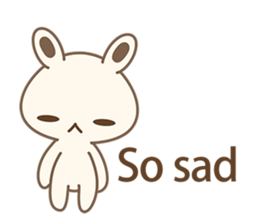 White Bunny(rabbit) Baby-Me sticker #6002229