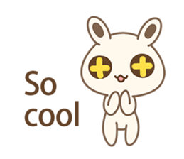 White Bunny(rabbit) Baby-Me sticker #6002235