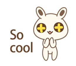 White Bunny(rabbit) Baby-Me sticker #6002235